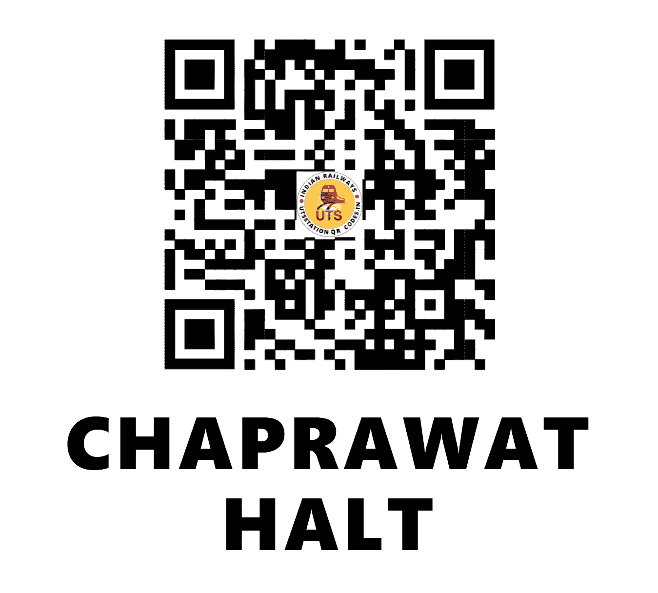 UTS QR Code for CHAPRAWAT HALT - CHWT - NR (UTTAR PRADESH)